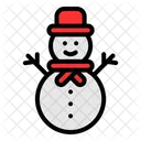 Muneco De Nieve Navidad Invierno Icon