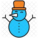 Muneco De Nieve Navidad Invierno Icon