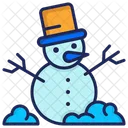 Muneco De Nieve Navidad Invierno Icon