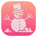 Muñeco de nieve  Icono