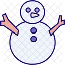 Muneco De Nieve Navidad Invierno Icon