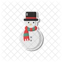 Muneco De Nieve Navidad Invierno Icon