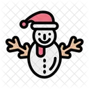 Muneco De Nieve Temporada Navidad Icon