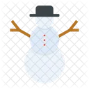 Muneco De Nieve Nieve Navidad Icon