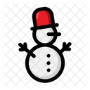 Muneco De Nieve Navidad Invierno Icon