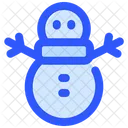 Muneco De Nieve Invierno Navidad Icon