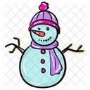 Muneco De Nieve Muneco De Nieve De Invierno Diseno De Muneco De Nieve Icon