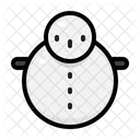 Muneco De Nieve Invierno Navidad Icon