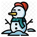 Muneco De Nieve Navidad Invierno Icon