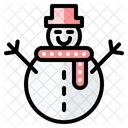 Muneco De Nieve Navidad Invierno Icon