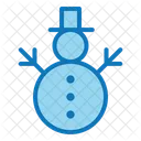 Muneco De Nieve Navidad Invierno Icon