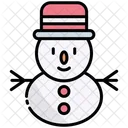 Muneco De Nieve Navidad Decoracion Icon