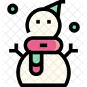 Muneco De Nieve Invierno Navidad Icon