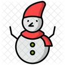 Muneco De Nieve Congelar Navidad Icon