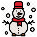 Muneco De Nieve Nieve Muneco De Nieve De Navidad Icono