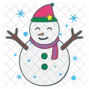 Muneco De Nieve Navidad Invierno Icon