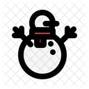 Muneco De Nieve Navidad Navidad Icono