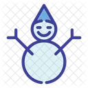 Muneco De Nieve Navidad Invierno Icon