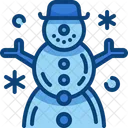 Muneco De Nieve Invierno Navidad Icon