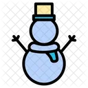 Muneco De Nieve Navidad Invierno Icon