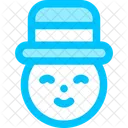 Muneco De Nieve Navidad Invierno Icon