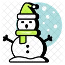 Muneco De Nieve Navidad Celebracion Invierno Icon