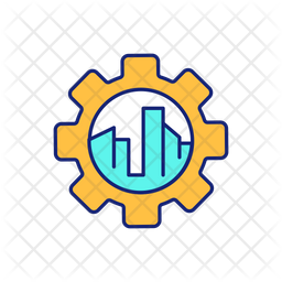 Municipal infrastructure engineering Icon - Download in Colored Outline ...