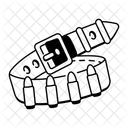 Munitionsgurtel Schnalle Huftgurtel Symbol