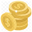 Munzen Dollarmunzen Munzhaufen Symbol