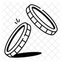 Munzen Werfen Kopf Zahl Symbol