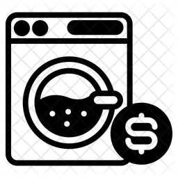 Münzwäscherei  Symbol