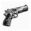 Murder Gun Pistol Firearm Icon