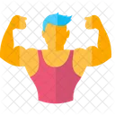 Muscle Building Flat Icon Business And Finance Icon Pack Icon