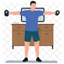 Muscle Exercise Bicep Muscle Functional Training Icon