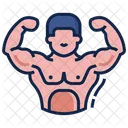 Muscular Bodybuilder Avatar Icon
