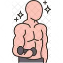Muscular Body Healthy Icon