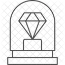 Museo Del Diamante De Borde Fino Icono
