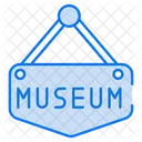Placa de sinalização do museu  Ícone