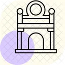 Museum Entrance Minimal Outline Icon