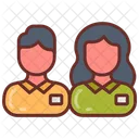 Museum Staff Staff Tourists Icon