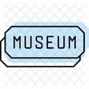 Museum Ticket Offset Drift Icon