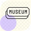 Museum Ticket Minimal Outline Icon