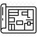 Museumsplan Karte Museumsdiagramm Symbol