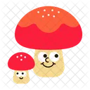 Character Mushroom Happy Icon