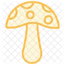 Mushroom Color Outline Icon Icon