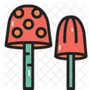 Camping Plants Mushroom Icon