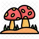 Mushroom Fungi Vegan Icon
