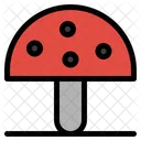 Autumn Food Mushroom Icon