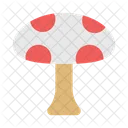Mushroom Organic Vegetable Icon