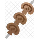 Mushroom Grilled Skewer Icon